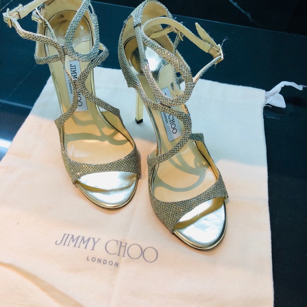 Golden Jimmy Choo Sandal